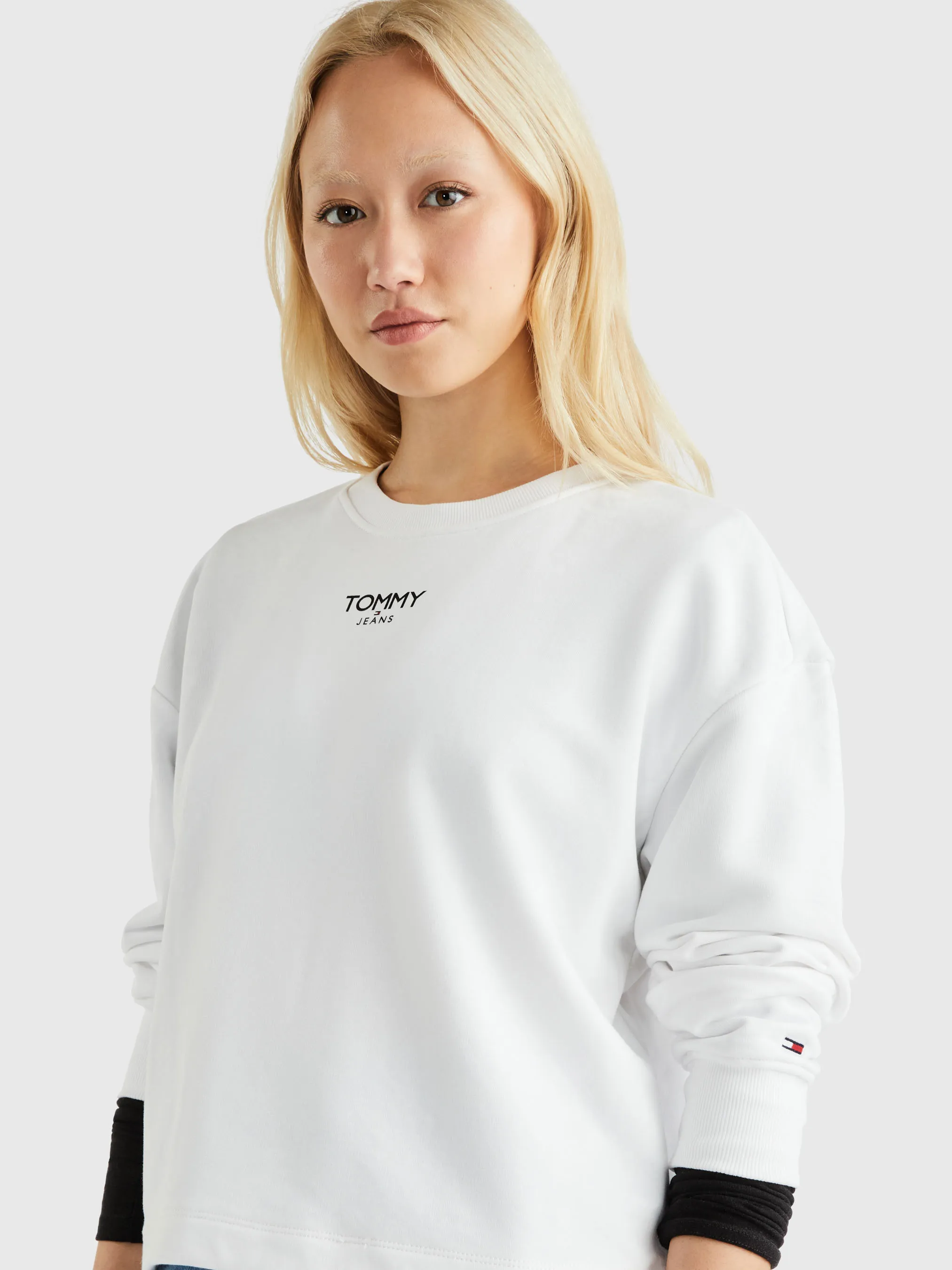 Crop Essential Logo Sweatshirt | Sweatshirts & Hoodies | Tommy Jeans