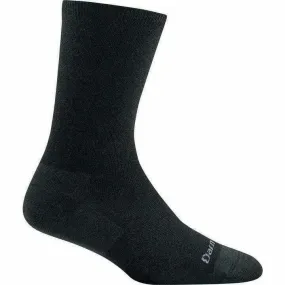 Darn Tough Womens Solid Basic Lightweight Crew Sock- Black