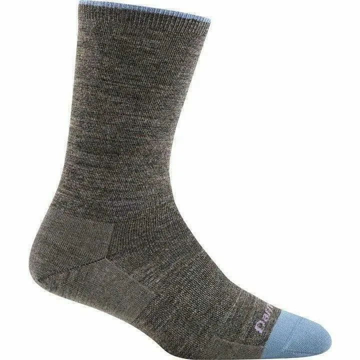 Darn Tough Womens Solid Basic Lightweight Crew Sock- Taupe