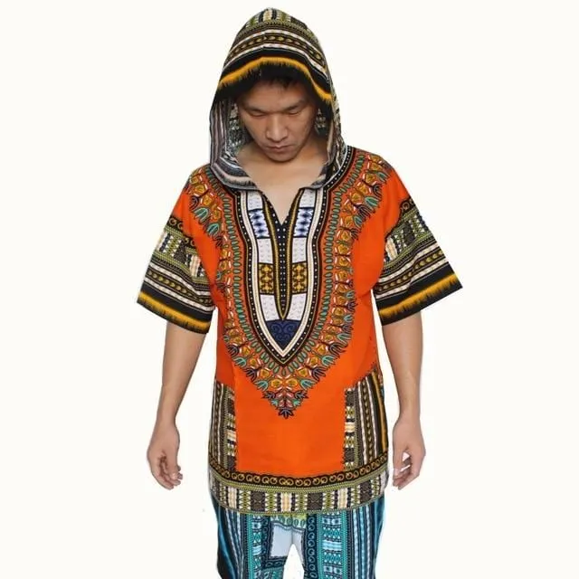 Dashiki Hoodies Loose African Shirt free women dress shirt