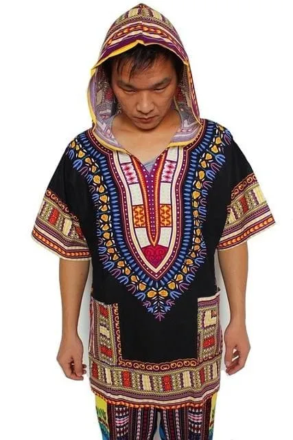 Dashiki Hoodies Loose African Shirt free women dress shirt