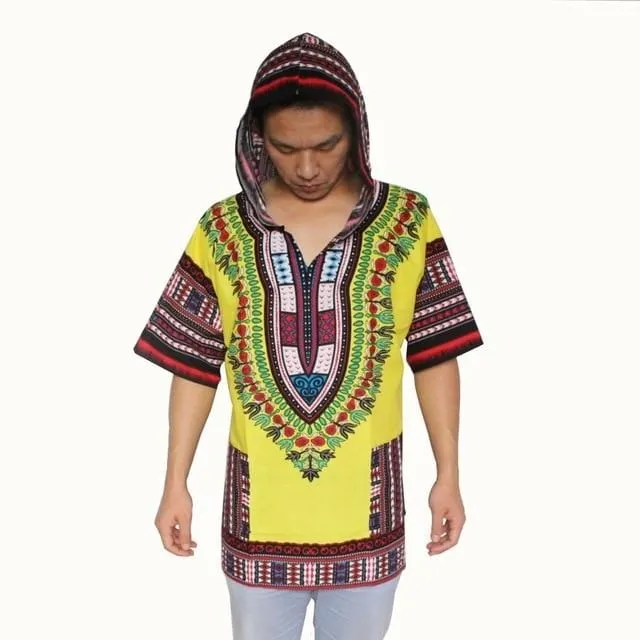 Dashiki Hoodies Loose African Shirt free women dress shirt