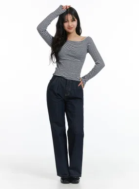 Denim Straight-Leg Jeans OJ431