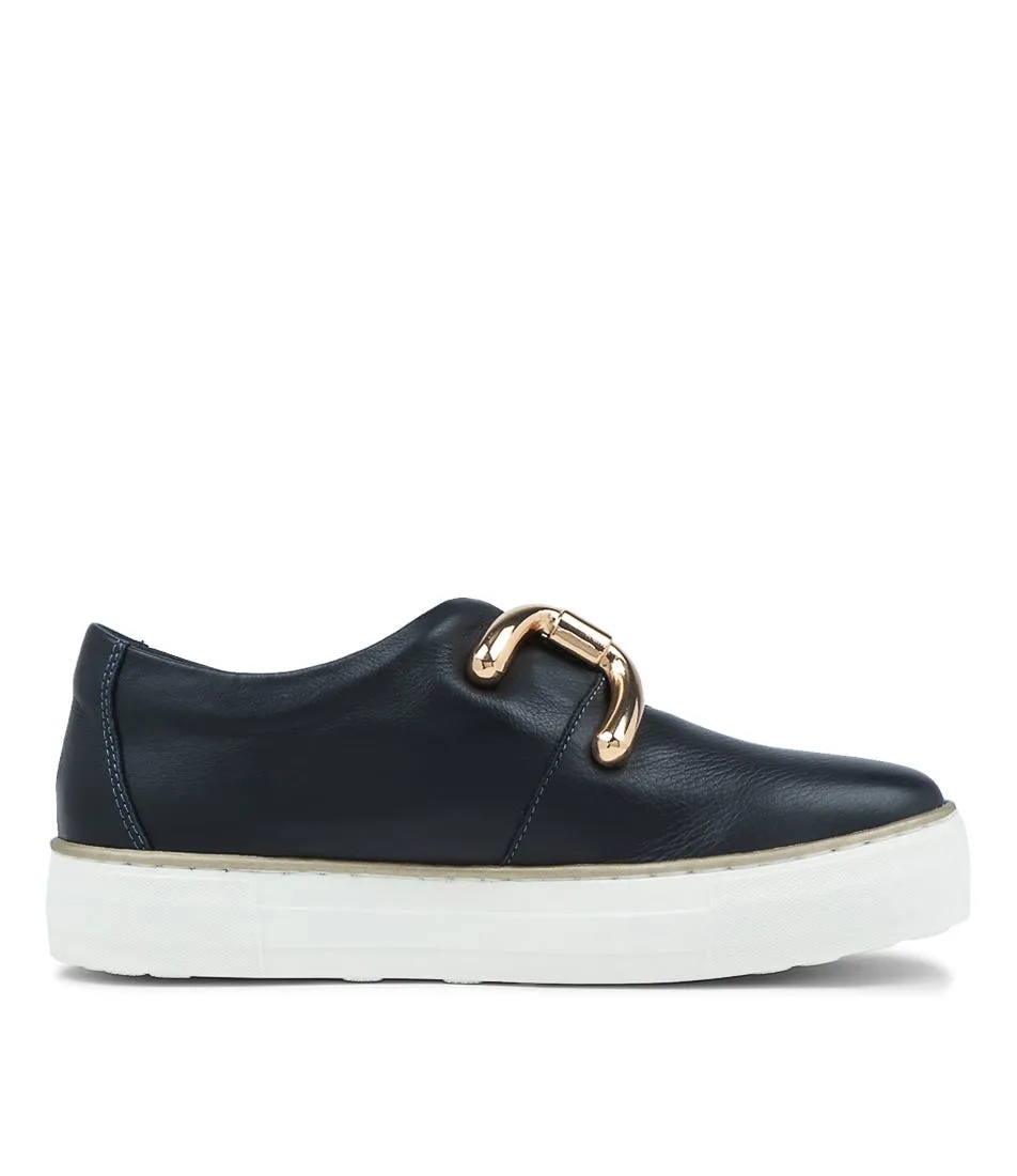 DJANGO & JULIETTE Filpy Navy Leather Sneakers