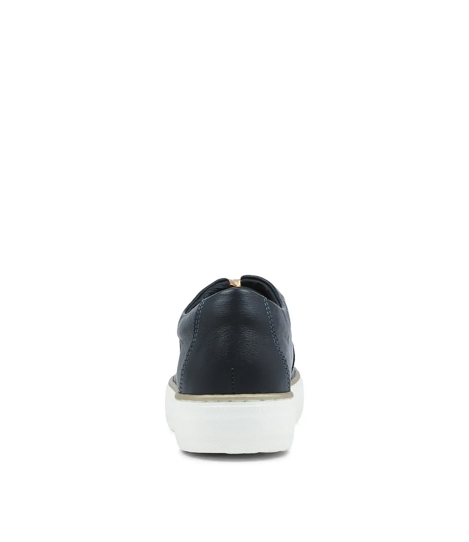 DJANGO & JULIETTE Filpy Navy Leather Sneakers