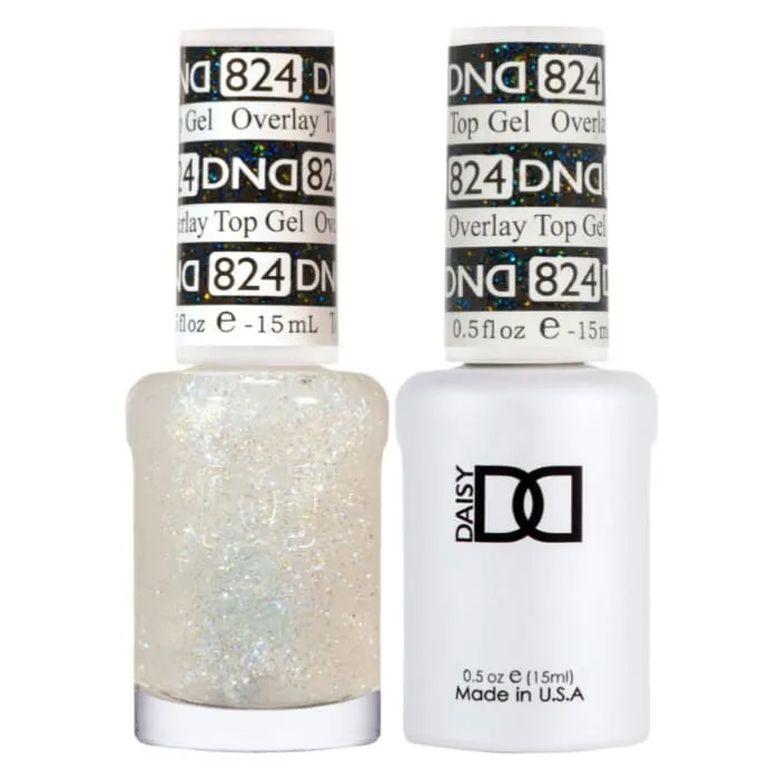 DND Duo Matching Color - OVERLAY GLITTER TOP GELS Collection - 824