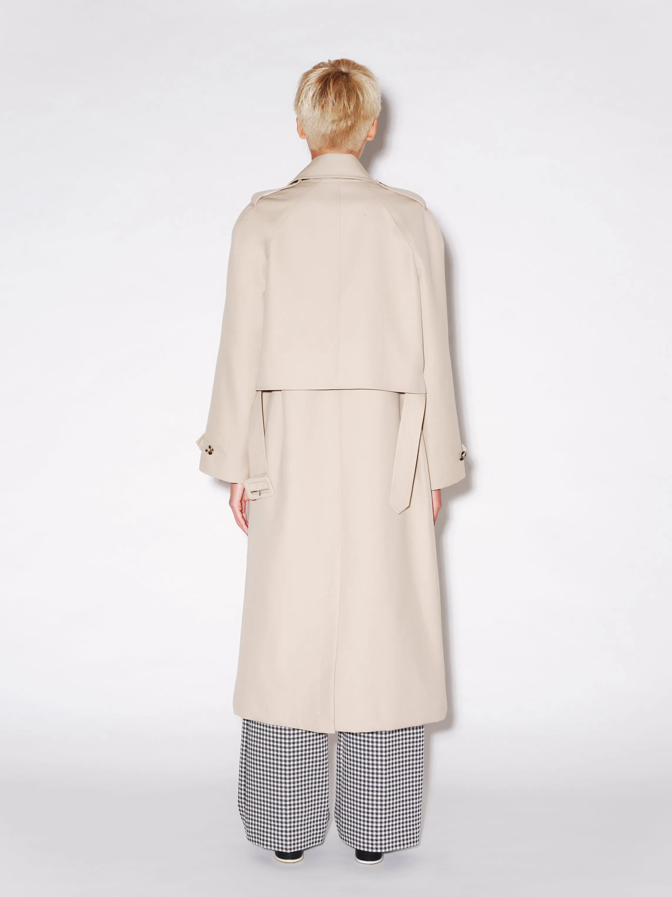 DOUBLE LAYER TRENCH COAT