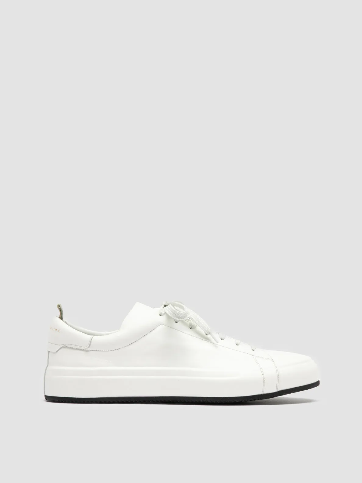 EASY 001 - White Leather Low Top Sneakers