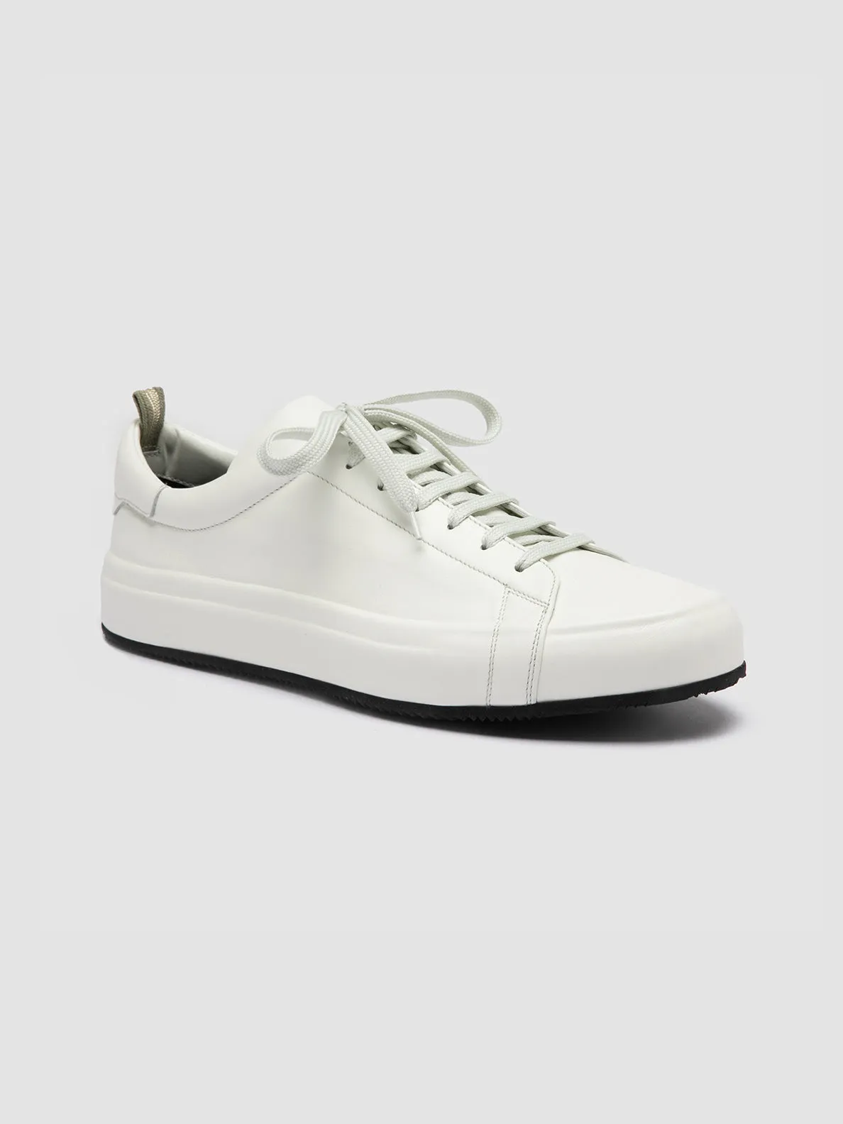 EASY 001 - White Leather Low Top Sneakers