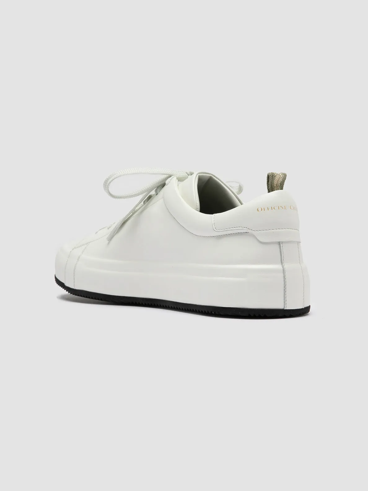 EASY 001 - White Leather Low Top Sneakers