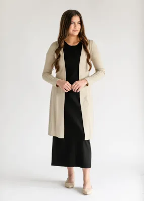 Essential Lightweight Side Slit Cardigan