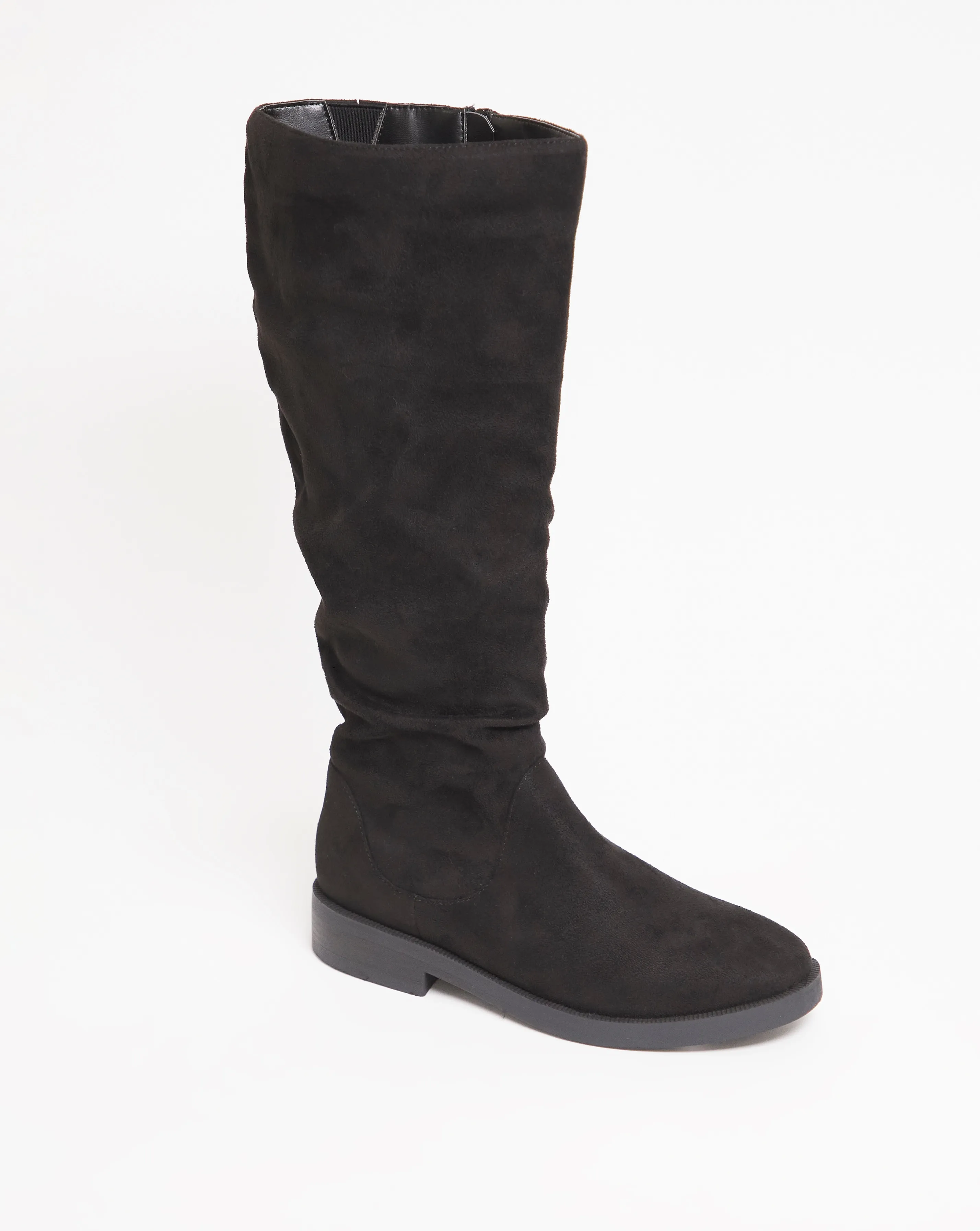 Evren Ruched Boot Wide E Fit Super Curvy Calf | Simply Be