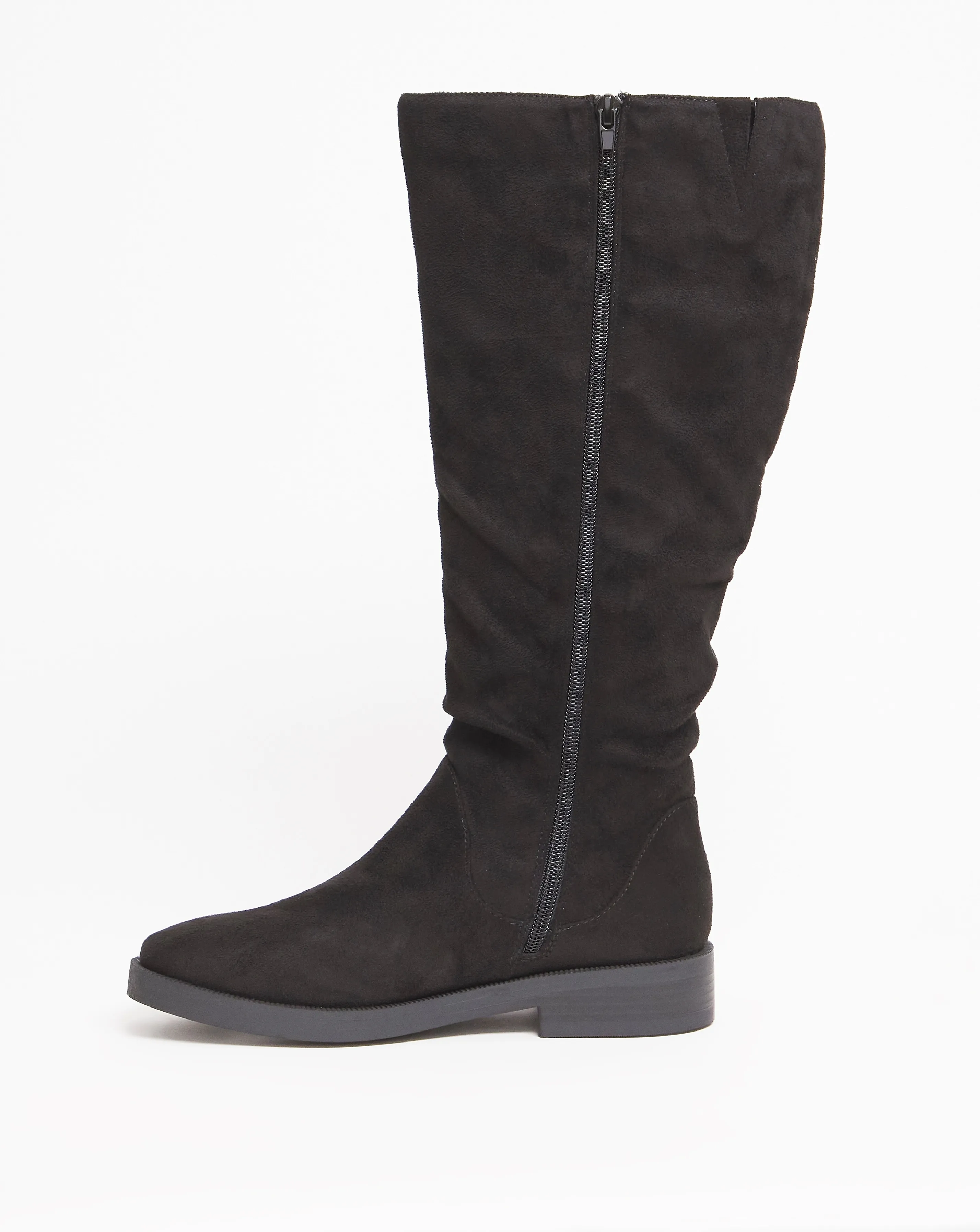 Evren Ruched Boot Wide E Fit Super Curvy Calf | Simply Be