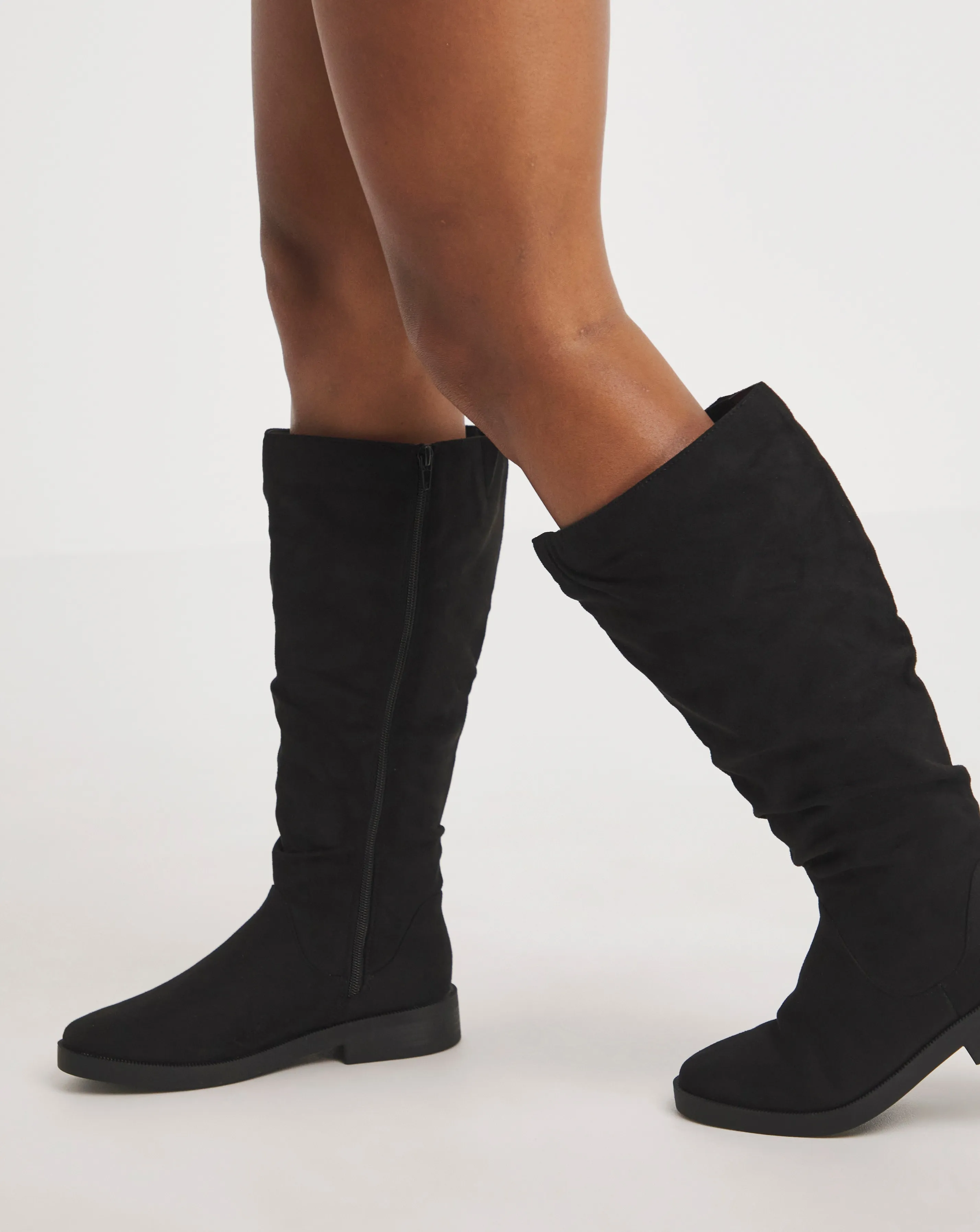 Evren Ruched Boot Wide E Fit Super Curvy Calf | Simply Be