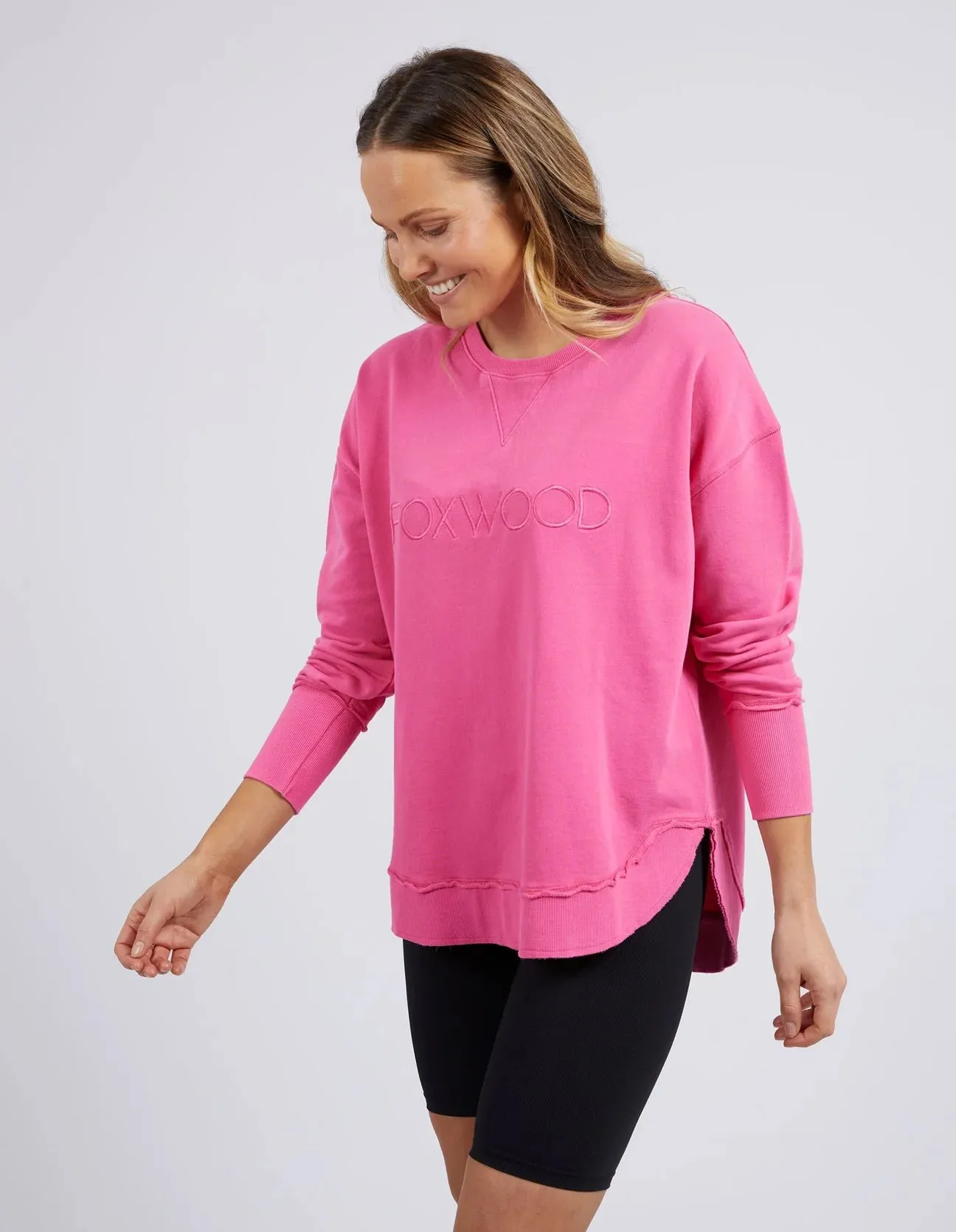 Foxwood Simplified Crew - Bright Pink