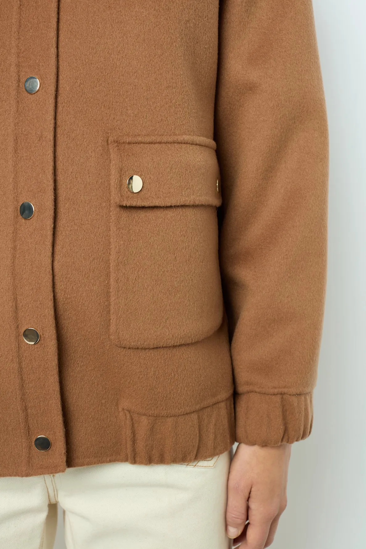 Gerard Darel MAYAR SHORT DOUBLE-SIDED WOOL JACKET