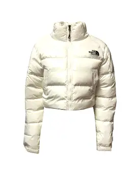 Giacca Donna Crop The Noth Face Rusta 2.0 Synth Ins puffer White Dune