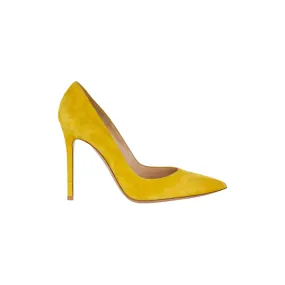 Gianvito Rossi Yellow Suede Pumps - '20s