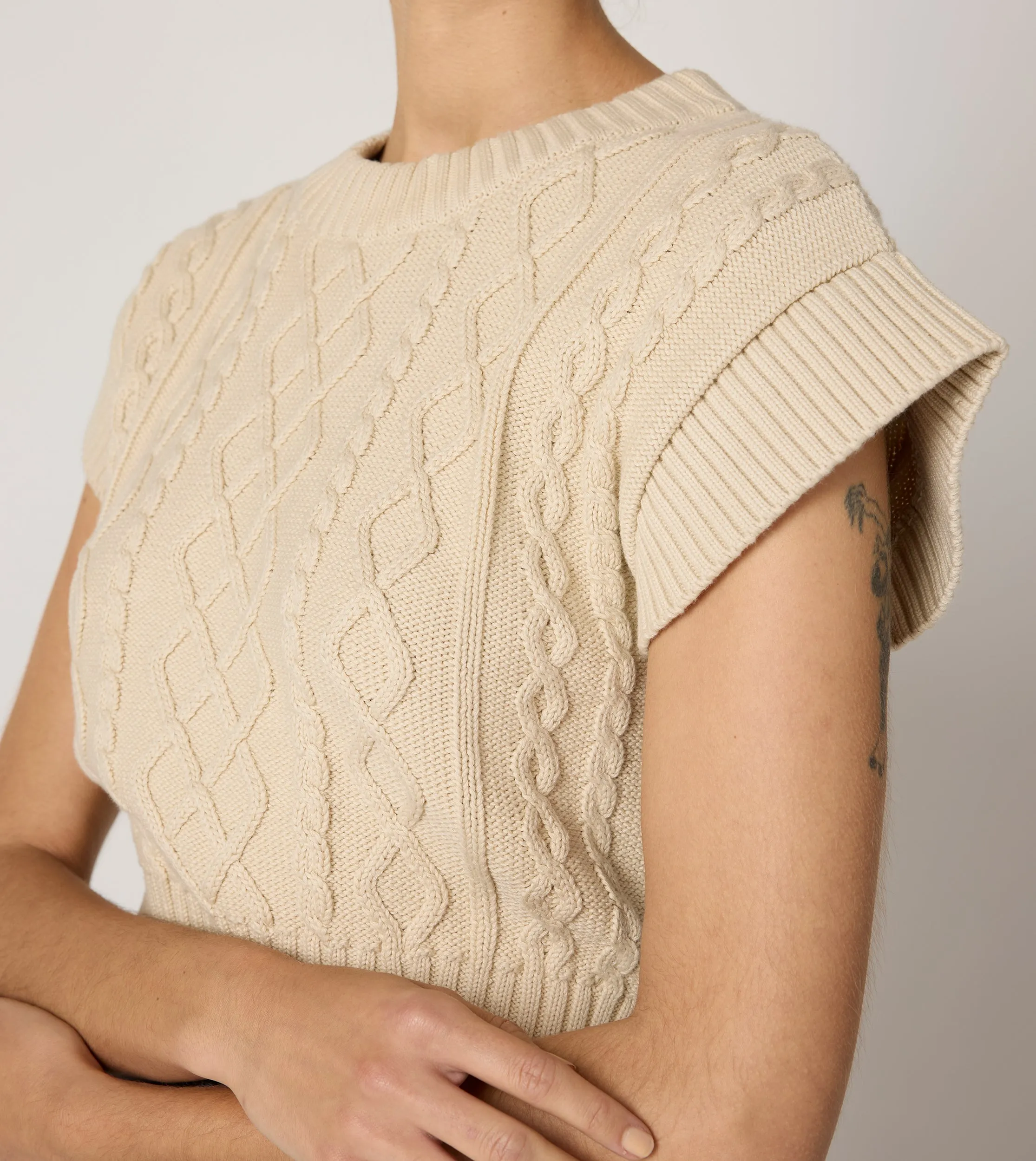 Gigi Sweater Vest | Cream