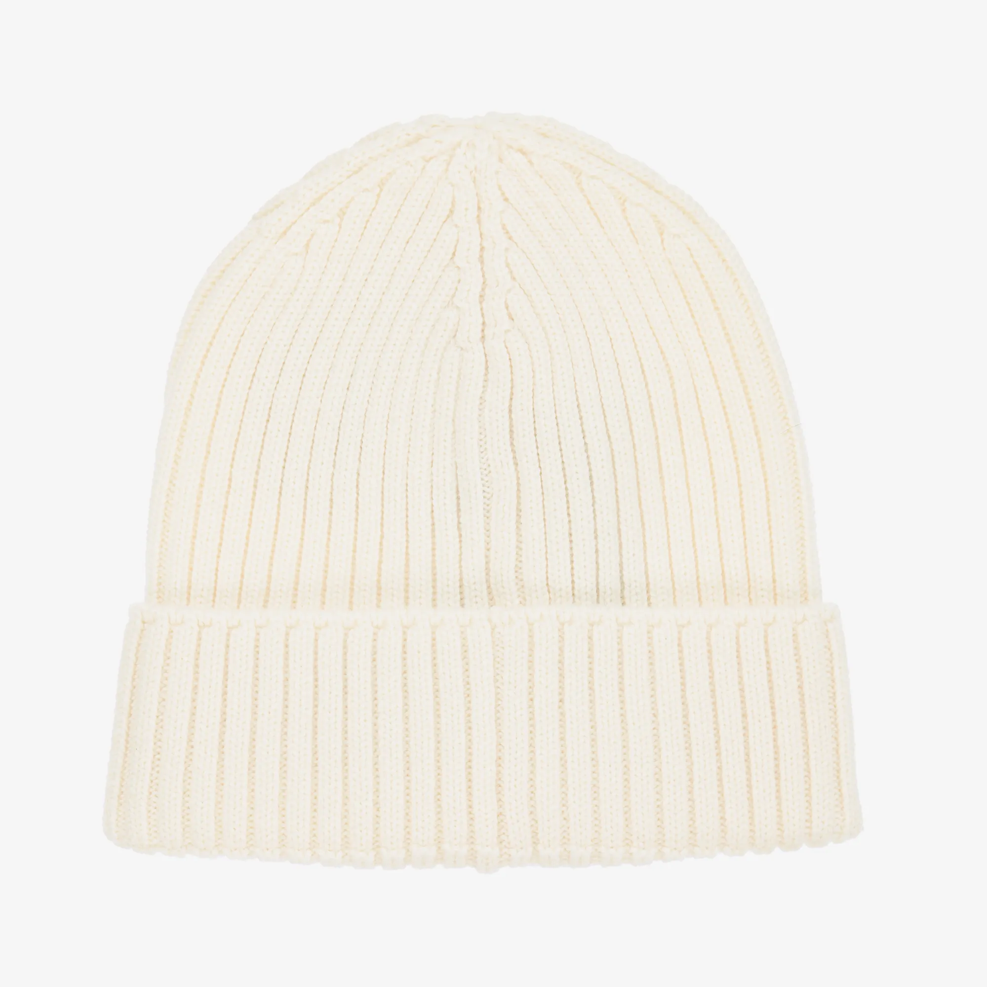 Girls Ivory Wool Knit Hat