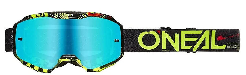 glasses O'Neal B-10 Attack - Black/Neon Yellow/Radium Blue