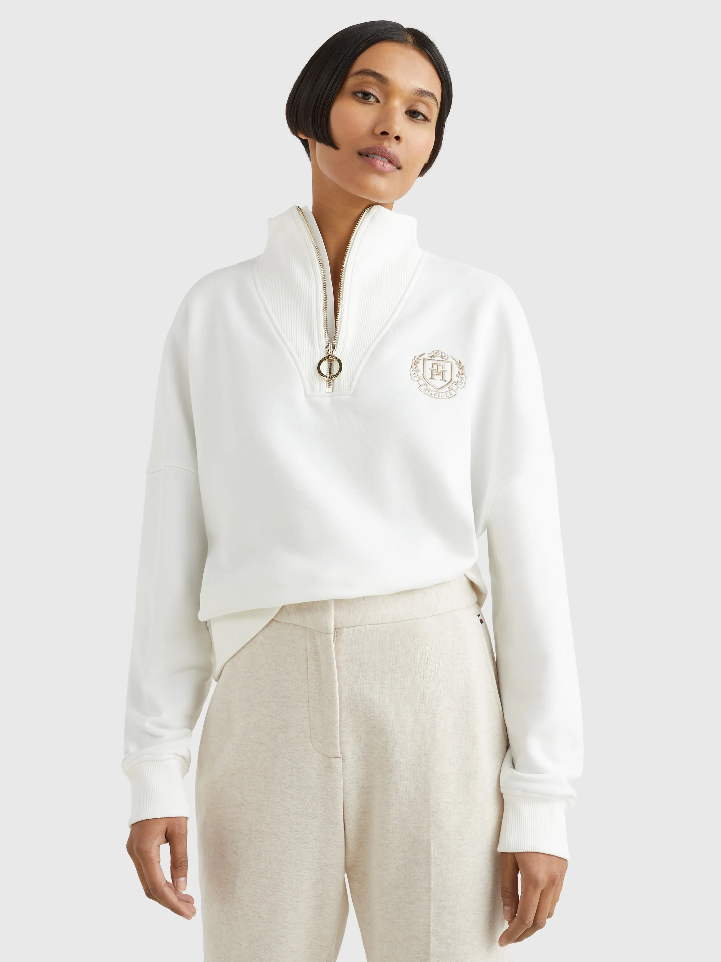 Half-Zip Relaxed Fit Sweatshirt | Sweatshirts & Hoodies | Tommy Hilfiger