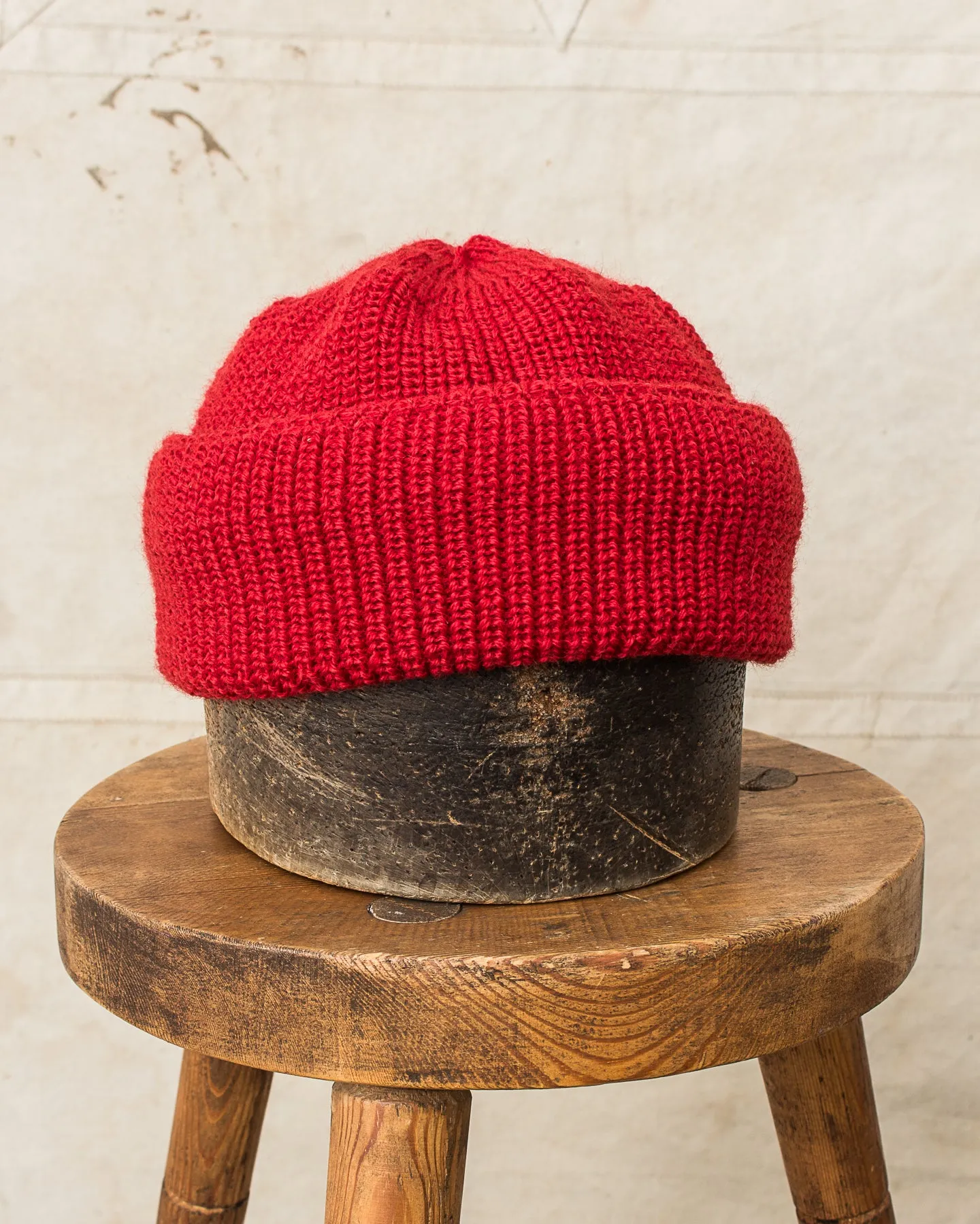 Heimat Mechanics Wool Hat Safety Red