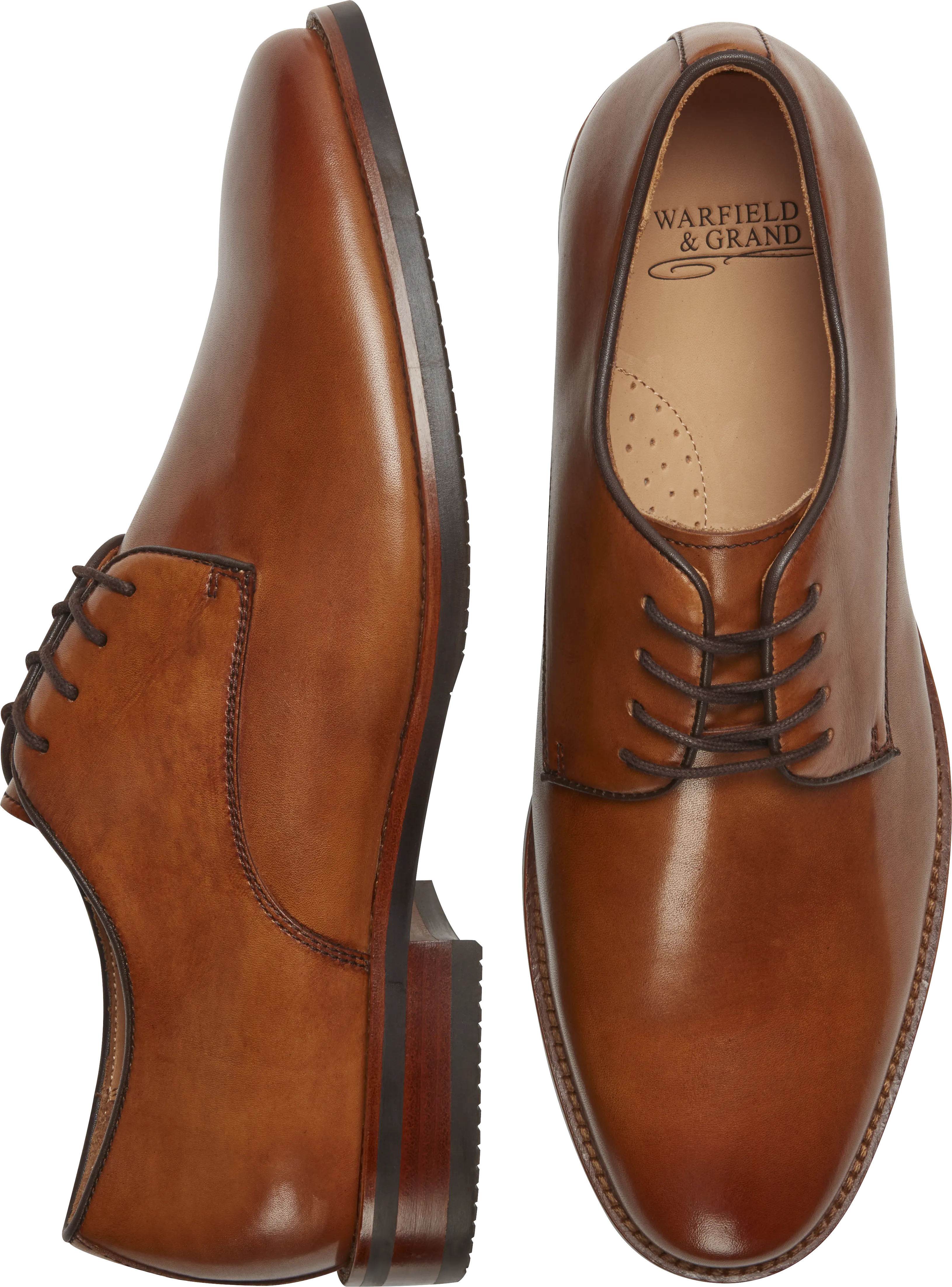 Hobbs Plain Toe Italian Hand Burnished Oxfords