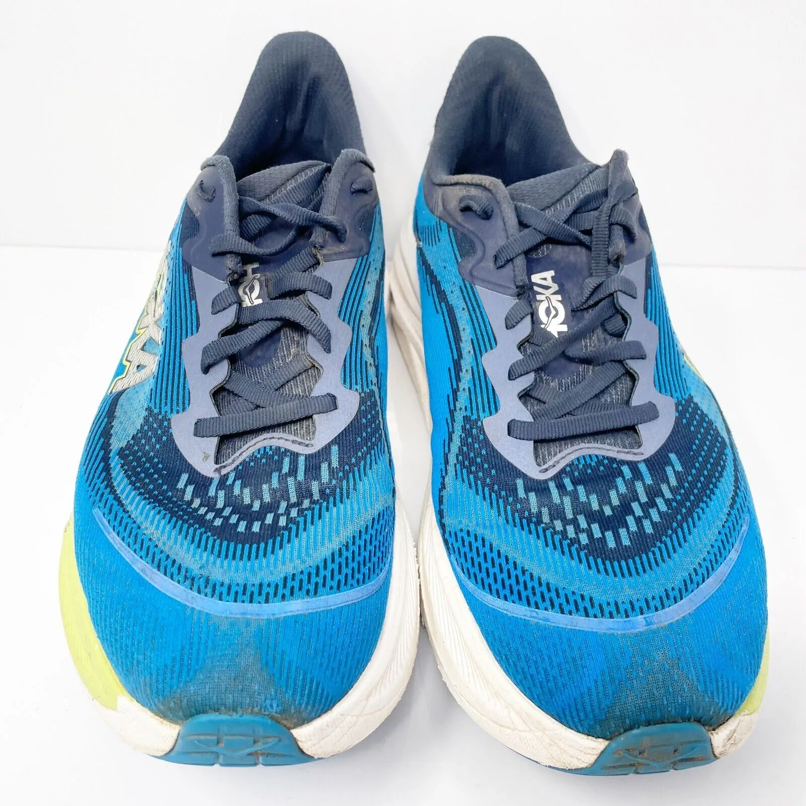 Hoka One One Mens Skyflow 1155111 VVY Blue Running Shoes Sneakers Size 9.5 D