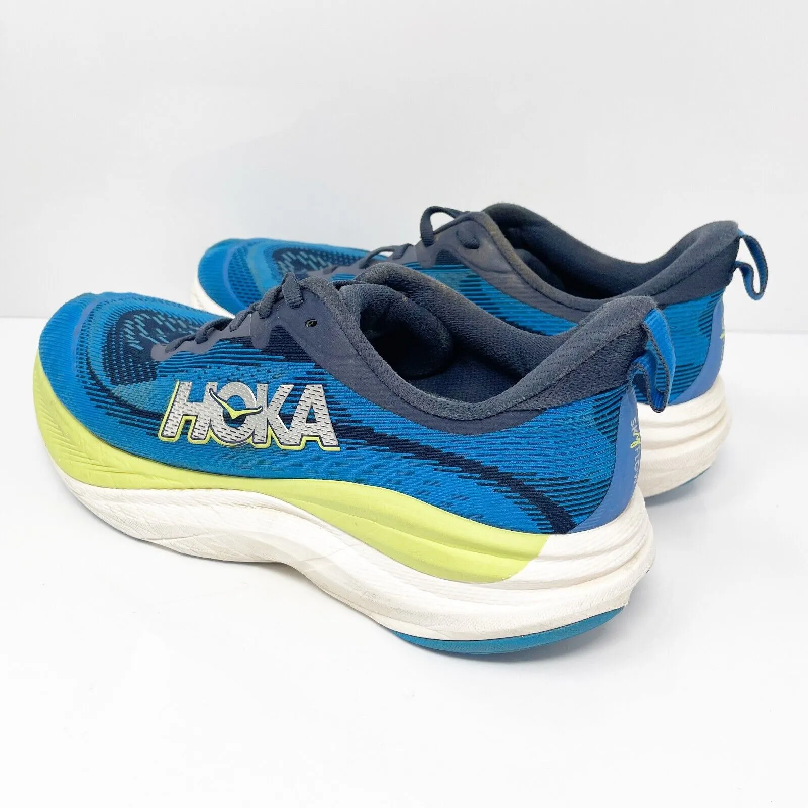 Hoka One One Mens Skyflow 1155111 VVY Blue Running Shoes Sneakers Size 9.5 D