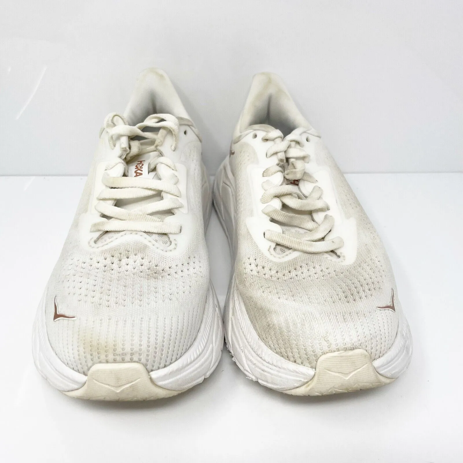 Hoka One One Womens Arahi 7 1147851 BSG White Running Shoes Sneakers Size 7.5 B