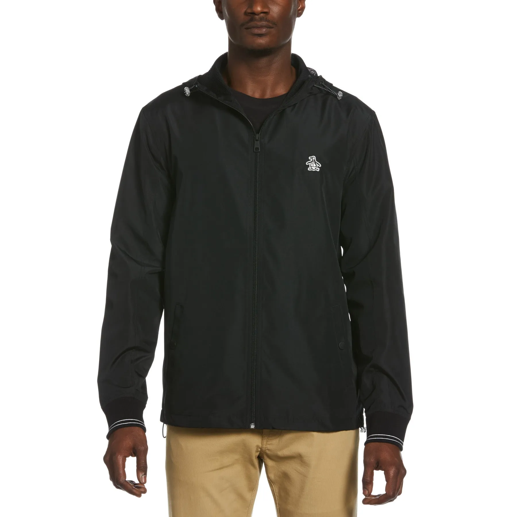 Hooded Ratner Jacket In True Black