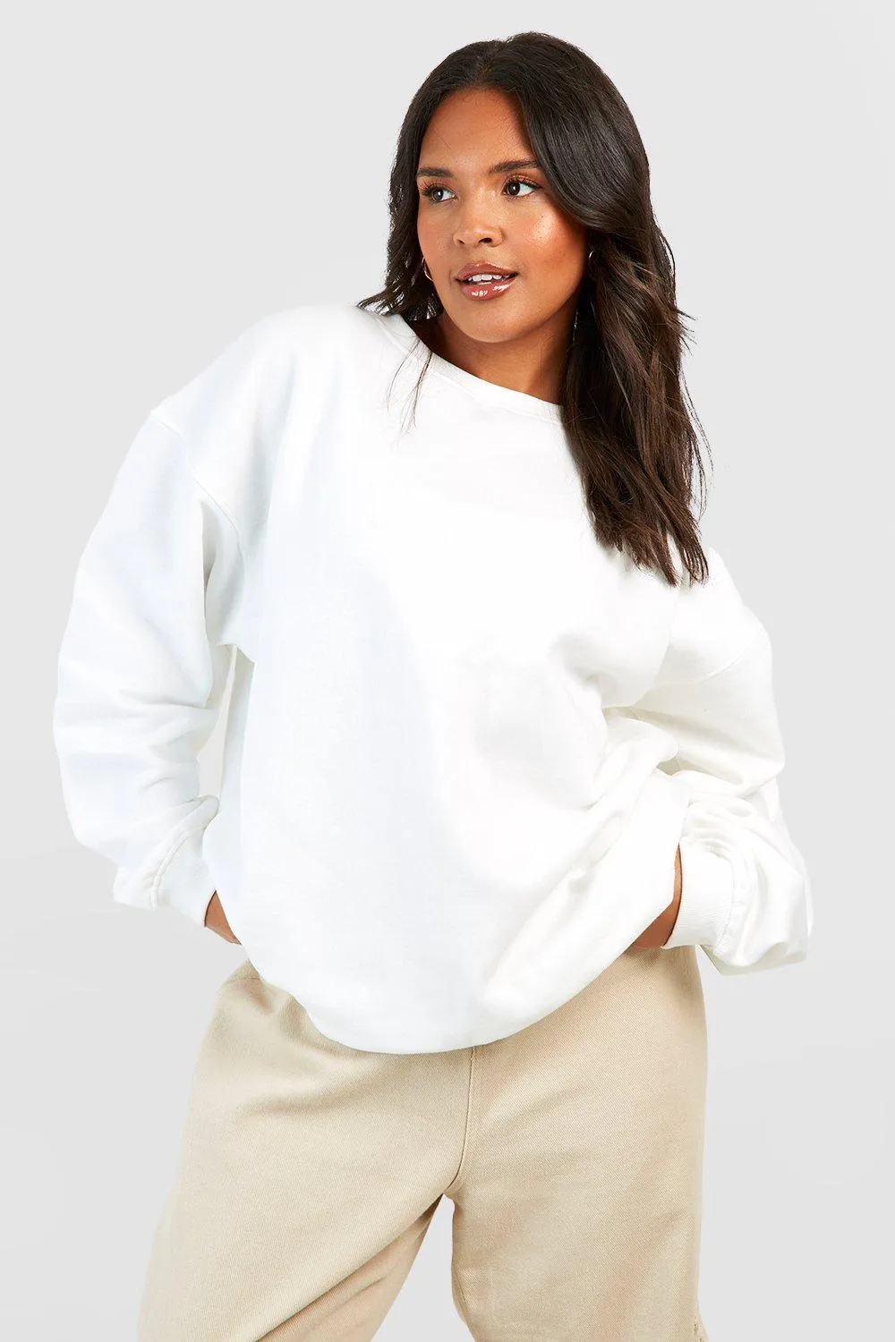 Hoodies & Sweatshirts | Plus Sports Club Slogan Printed Sweatshirt | boohoo