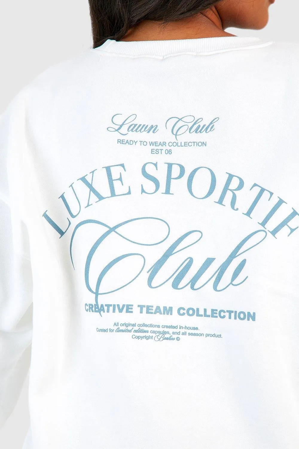 Hoodies & Sweatshirts | Plus Sports Club Slogan Printed Sweatshirt | boohoo