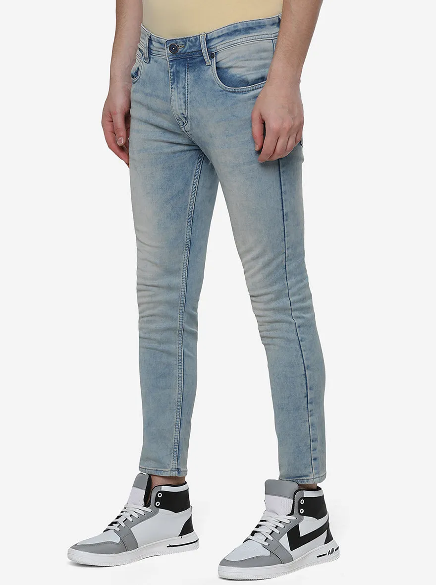 Ice Blue Washed Rider Fit Jeans | JadeBlue