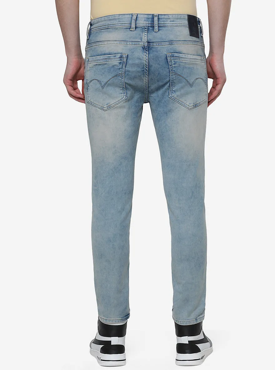 Ice Blue Washed Rider Fit Jeans | JadeBlue