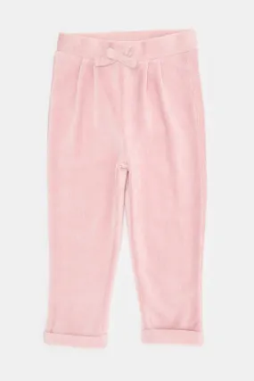 Infant Girls Pink Curdoroy Casual Trousers