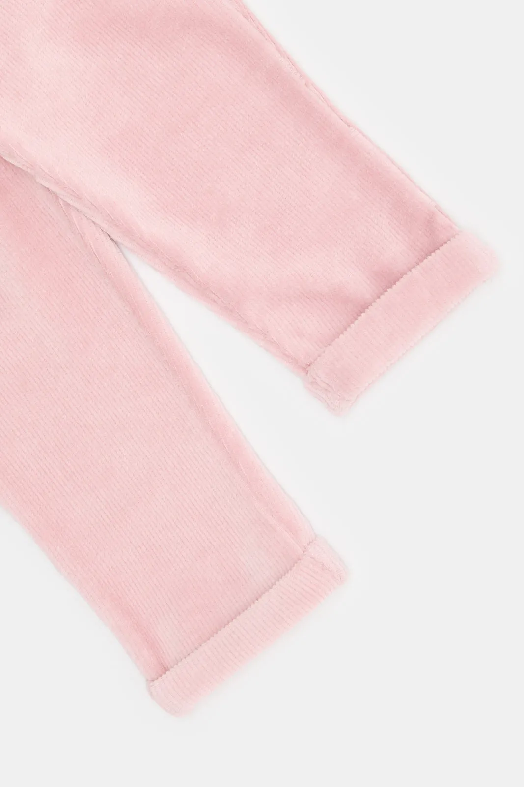 Infant Girls Pink Curdoroy Casual Trousers