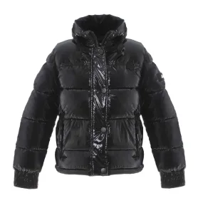 Invicta Black Quilted Jacket For Girls And Teen