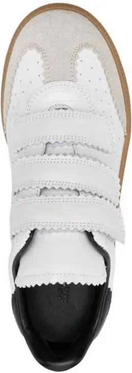 ISABEL MARANT Beth touch-strap sneakers White