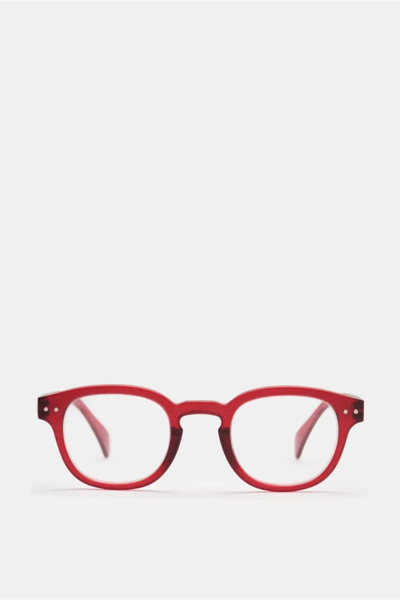 IZIPIZI reading glasses '#C Rosy Red Reading' light red