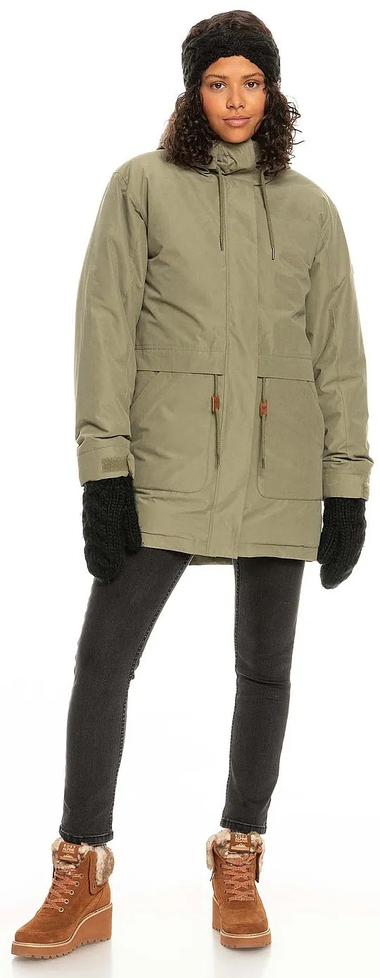 jacket Roxy Dawn View - TPC0/Deep Lichen Green - women´s