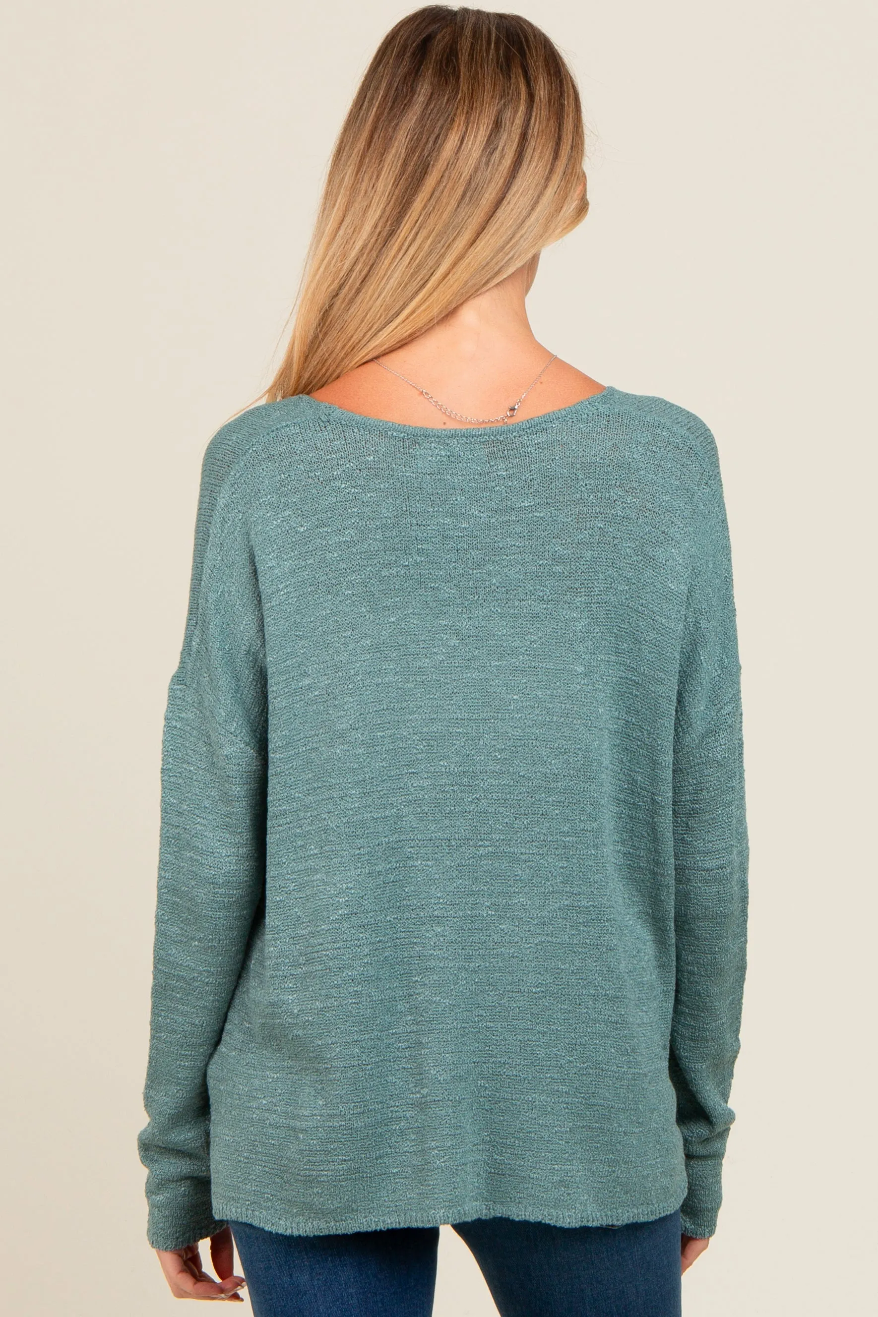 Jade V-Neck Basic Maternity Sweater