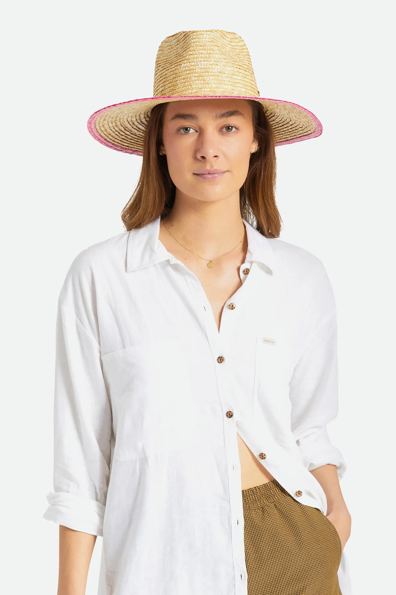 Joanna Festival Hat - Honey/Pink