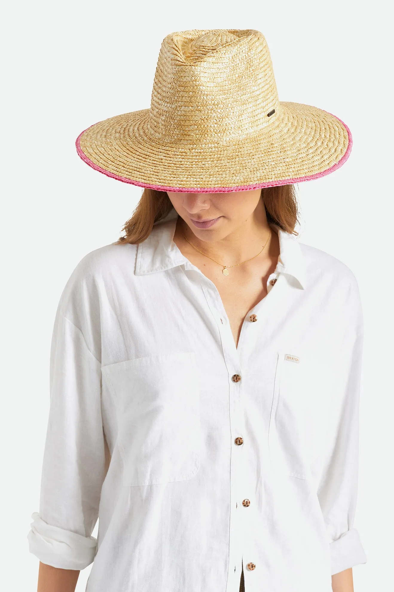 Joanna Festival Hat - Honey/Pink