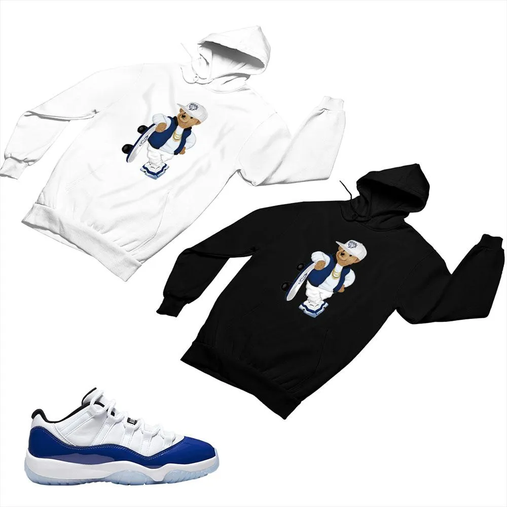 Jordan 11 Concord Matching Custom Designed Hoodies JD 11-5-6-17