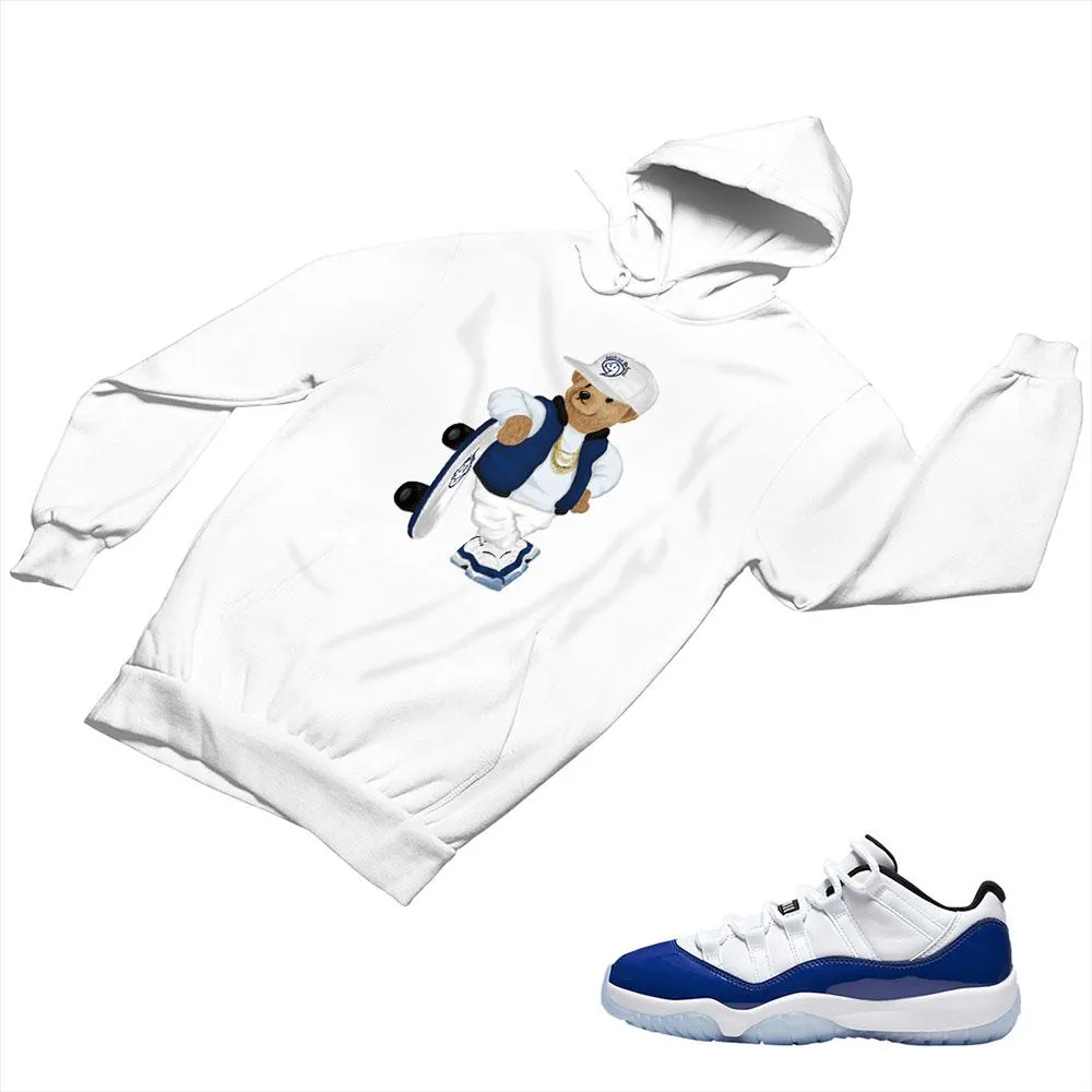 Jordan 11 Concord Matching Custom Designed Hoodies JD 11-5-6-17