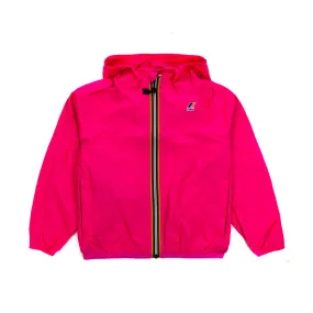 K-Way Fluo Pink Le Vrai Jacket For Girl