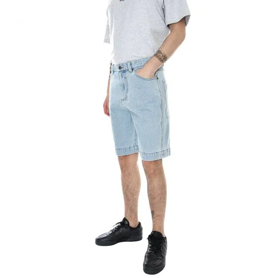 Karl Kani KK Denim Shorts - Blue - Bermuda Denim Jeans Uomo Blu