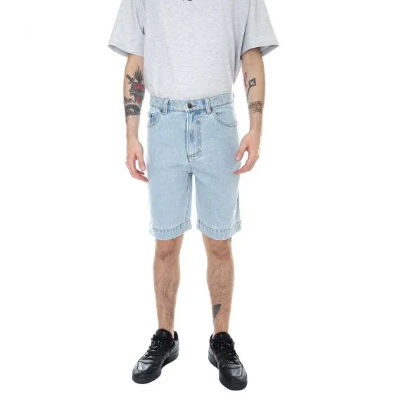 Karl Kani KK Denim Shorts - Blue - Bermuda Denim Jeans Uomo Blu